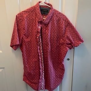 XL red pattern shirt from Banana Republic.